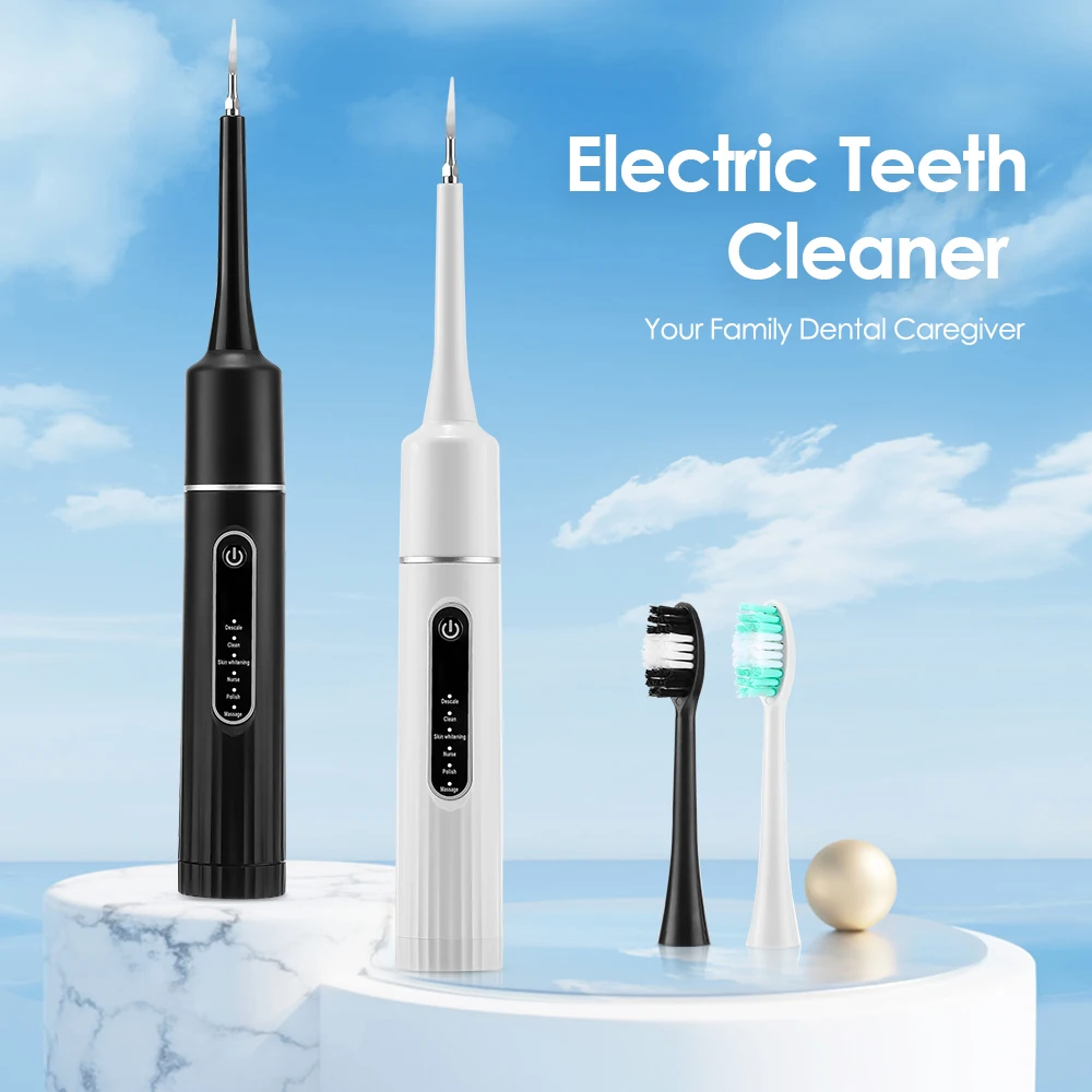Elektrischer Zahn reiniger Dental Scaler 6 Gänge Schall vibration Zahnbürste Zahnstein Zahnstein entferner Zahn aufhellung Reinigungs werkzeuge – Detail 1