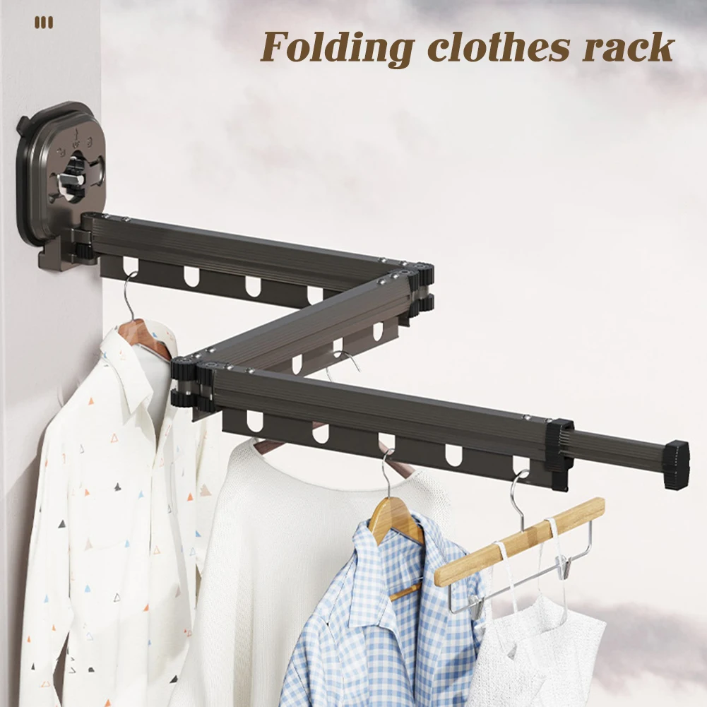 

Space-Saver Clothes Drying Rack Organizer,storage Box,Organizers,storage Organizer Tri-fold Retractable Clothes Drying Rack For