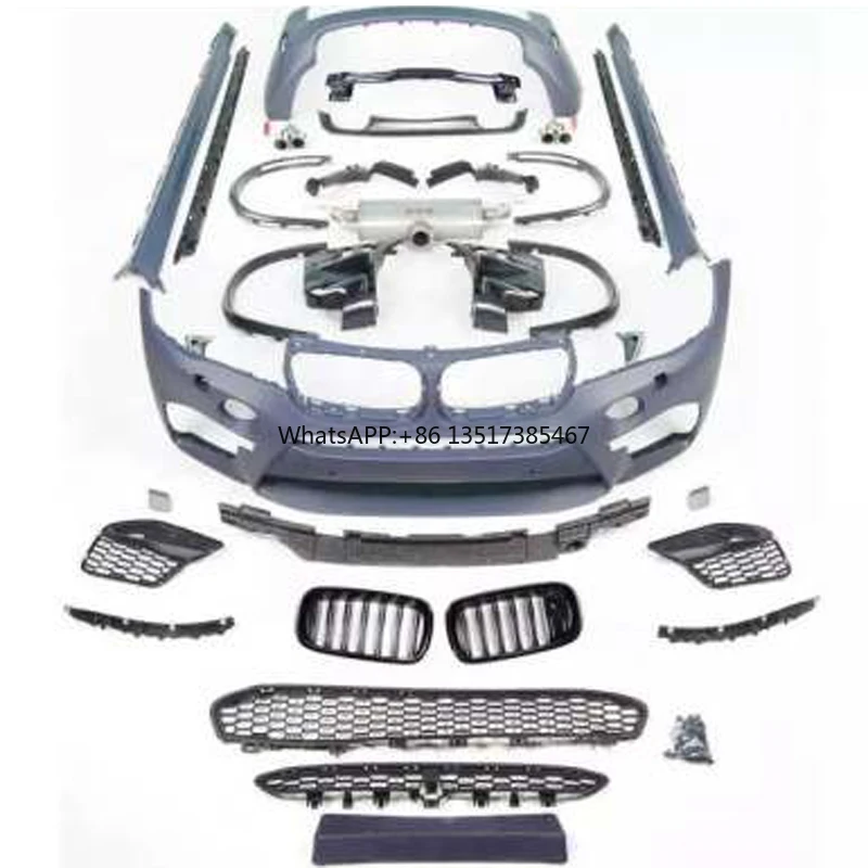 

For BMW X5 F15 X6 F16 Upgrade X5M X6M Front Rear Bumper Body Kit With Exhaust System