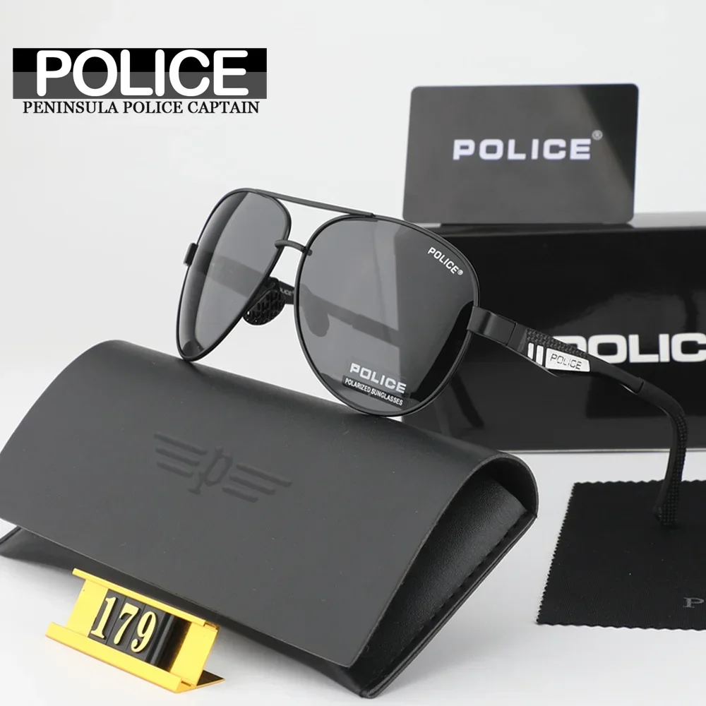 Gafas de sol polarizadas de piloto de POLICER para hombre y mujer, lentes de viaje con protección UV 400, para conducir, P179