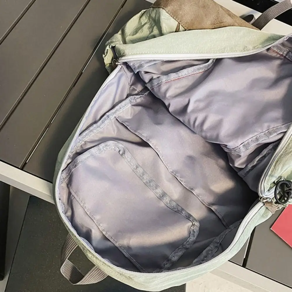 Embroidery Trendy Ins Backpack Multi-pocket Polyester Casual Schoolbags Mochila Casual School Bags Female Junior High School