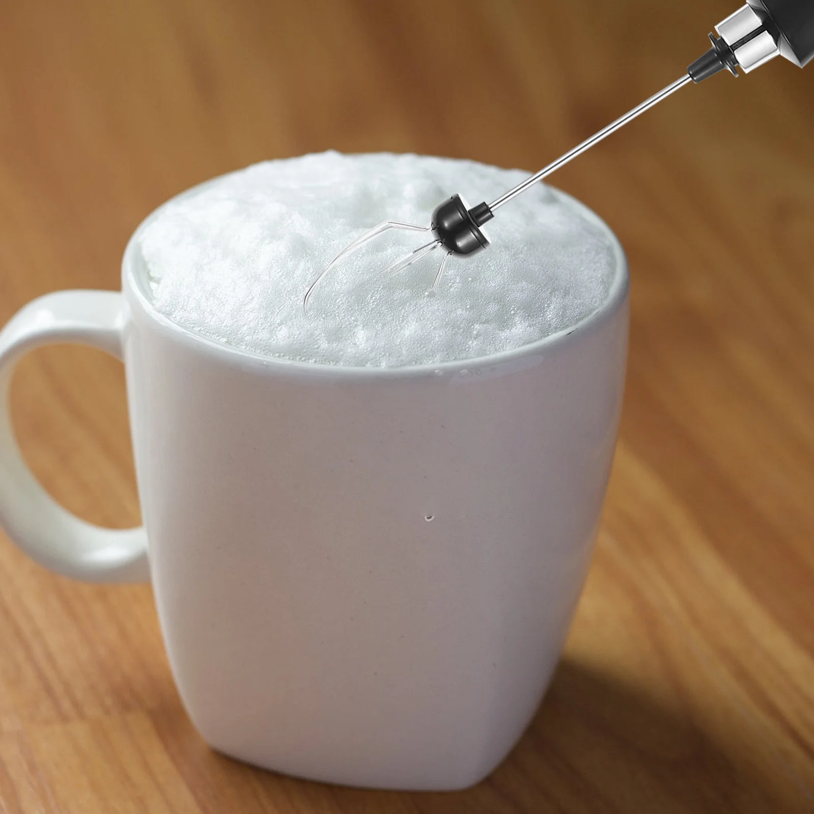 

Portable Electric Milk Frother Rechargeable Handheld Mixer for Coffee Drinks Foam Making Mini Whisk Cordless Powered