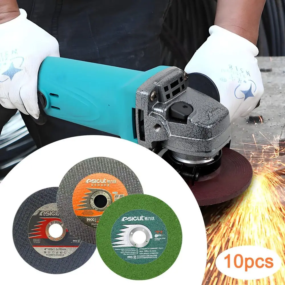 

10pcs Stainless Steel Tile Cutting Discs Resin Double Mesh Angle Grinder Discs Ultra Fine Wear-resistance Metal Cutting Disc