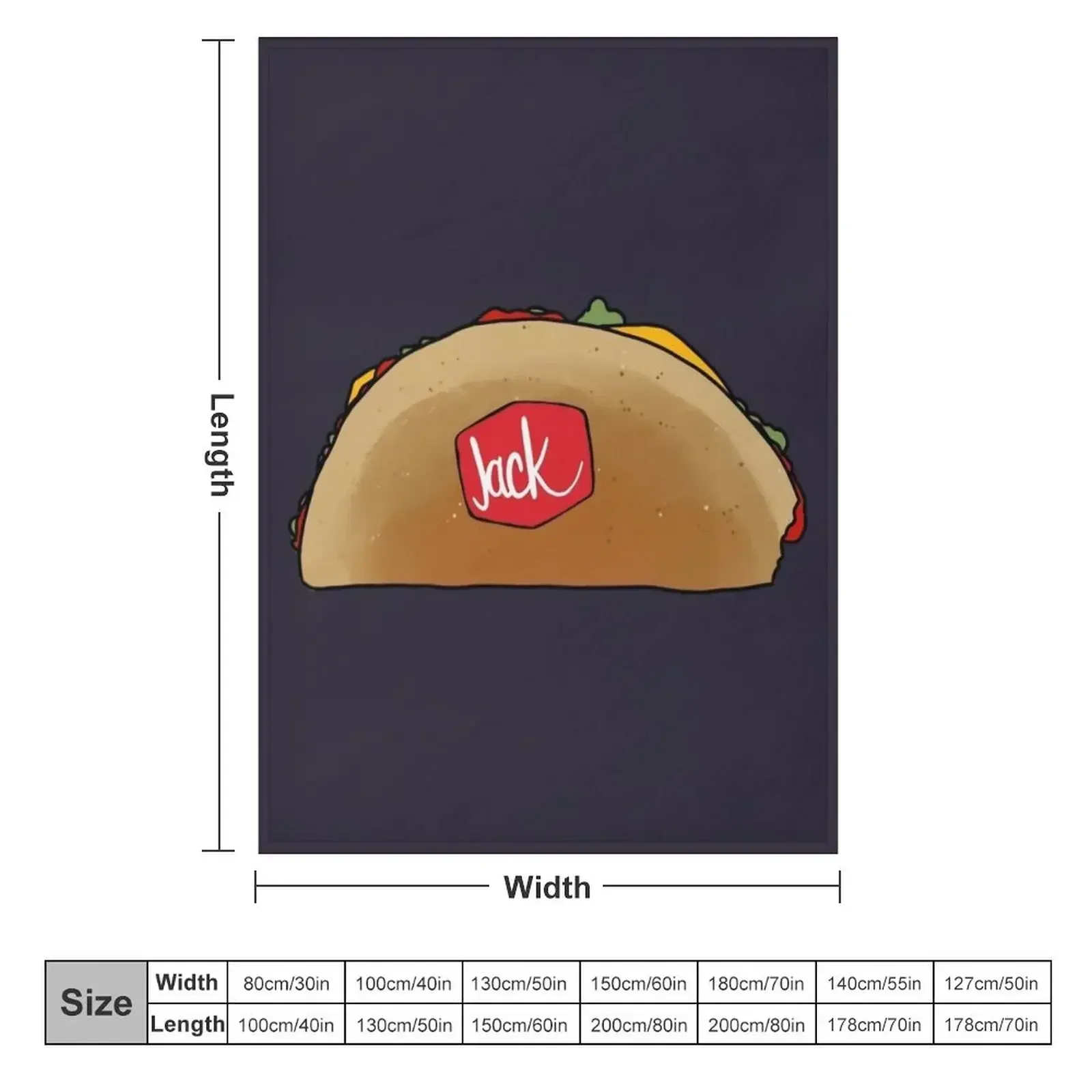 Jack in the box tacos Throw Blanket Blankets For Sofas Plush Summer Beddings Moving Flannels Thermals For Travel Blankets