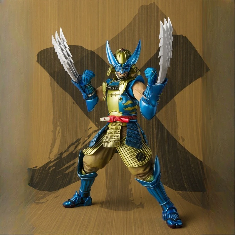 반다이 오리지널 "마블 울버린, 스파이더맨, 카부키모노, 데드풀, 캡틴 아메리카, 아이언맨 Mk3" 모델 장난감 수집품 모델