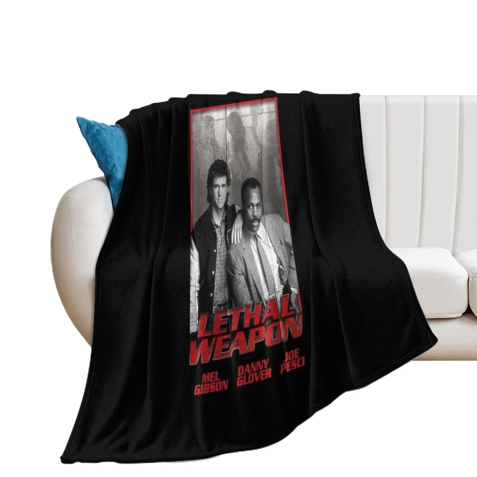 Action Movie American Police Motivational Lethal Weapons Gifts Movie Fans Throw Blanket Beautifuls Cute Plaid Vintage Blankets