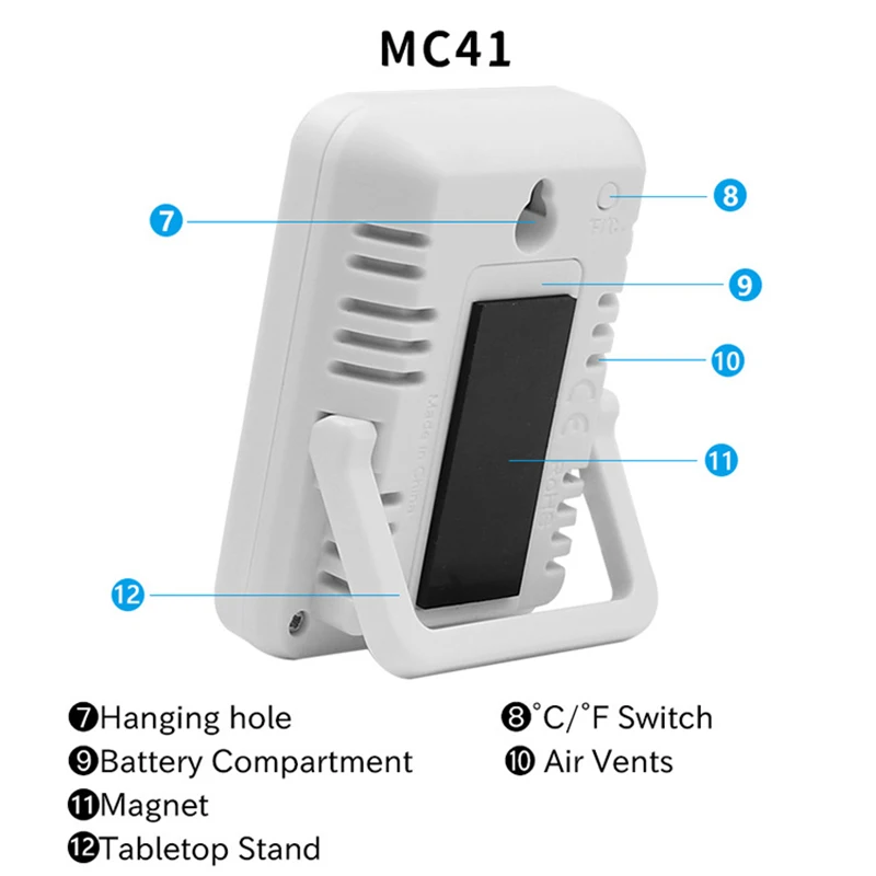 Digitale Temperatur Feuchtigkeit Meter Temperatur Sensor Feuchtigkeit Meter Thermometer Hygrometer Gauge Indoor Hause Hygrometer Gauge