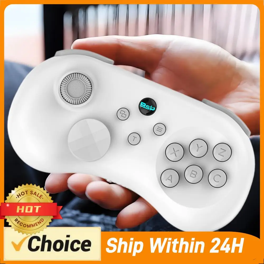 

Six Button Wireless Controller Anti-Drift Hall Effect BT Gamepad Control Joystick with Turbo Fit for Switch Console Windows PC