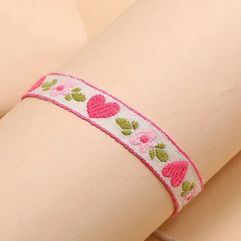 Women Bracelet Cotton Rope Bracelets Bohemia Sweet Heart Rope Charm Bracelets for Women Fashion Jewelry Drop Shipping