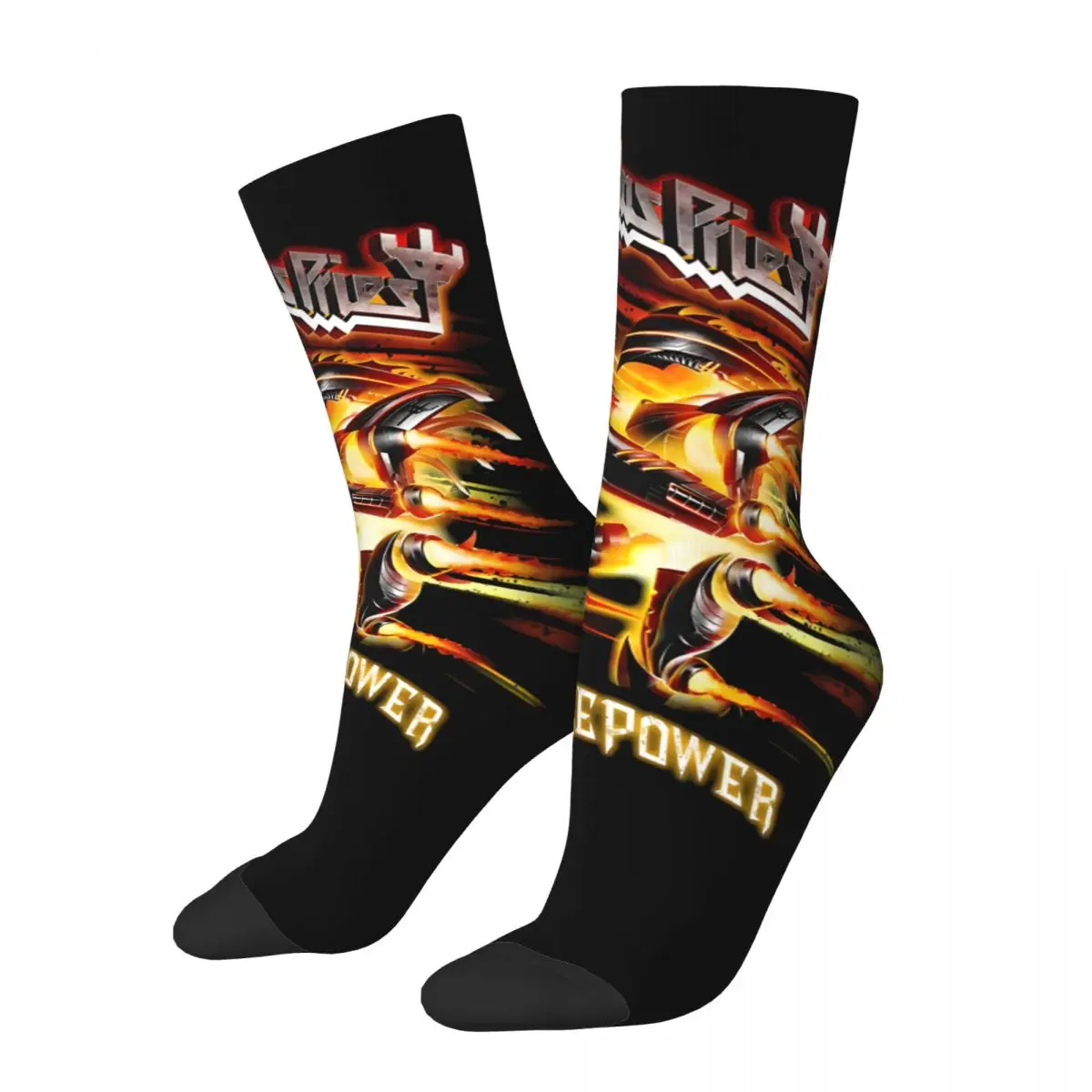 Hip Hop Retro Amazing Crazy Men's compression Socks Unisex Judas Priest Street Style Pattern Printed Funny Novelty Happy