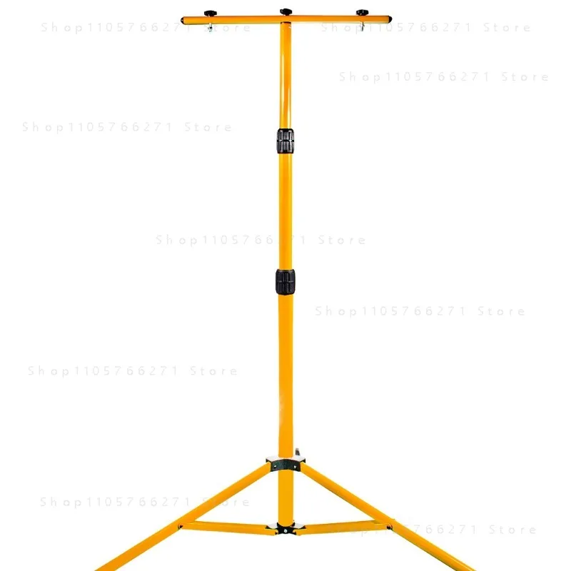 1.6M Floodlight Telescopic Tripod Iron Light Stand Stall Night Market Camping Construction Emergency Repair Mobile Work Light