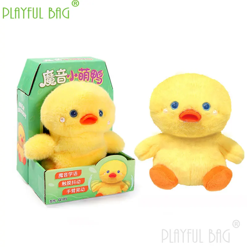 Muñeco de peluche eléctrico para niños, juguete divertido interactivo con grabación de animales, pato, oso, ratón, juguete de regalo de Navidad, vd91