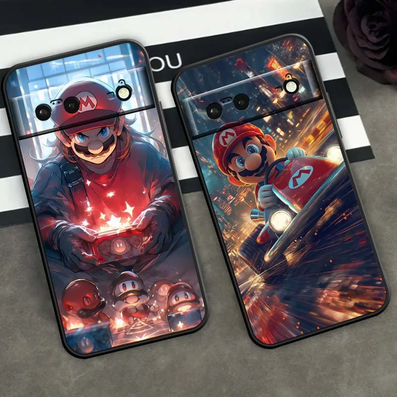 حافظة لهاتف جوجل بيكسل 9a 9 8A 8 7 7A 6 6A Pro XL 2024 5G غطاء سيليكون ناعم من مادة البولي يوريثان الحراري من M-Mario #6