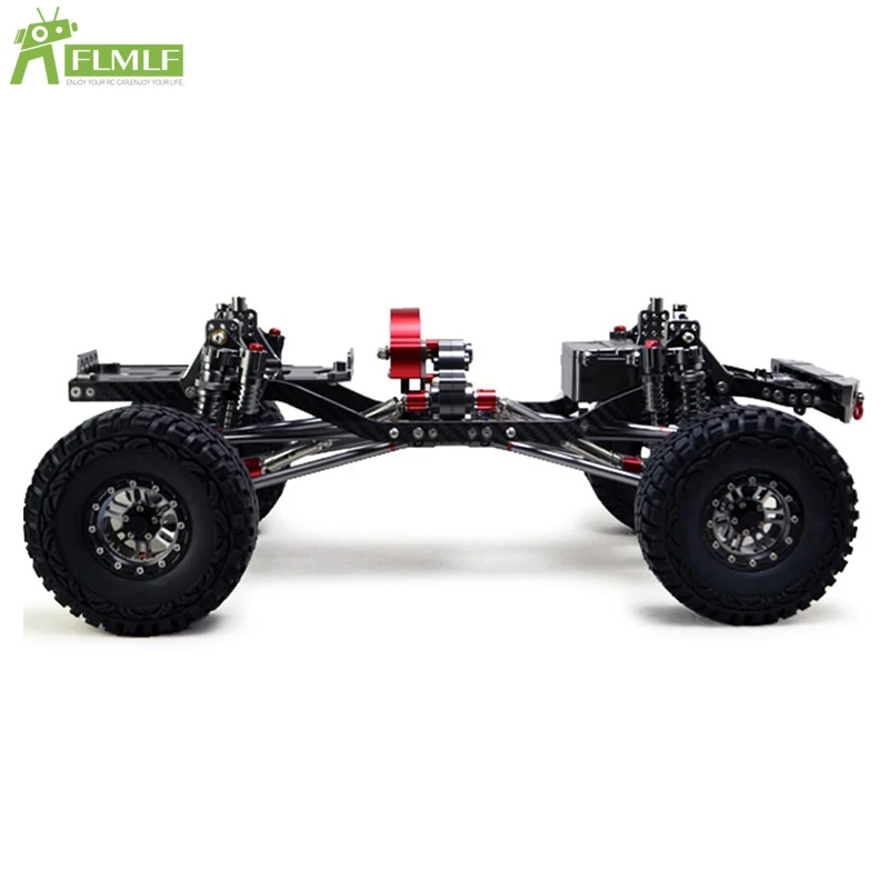 Marco de Control remoto para Buggy todoterreno, versión Rock Crawler, camión RC 1/10, simulación SCX10, marco de Metal de 313mm, base para ruedas