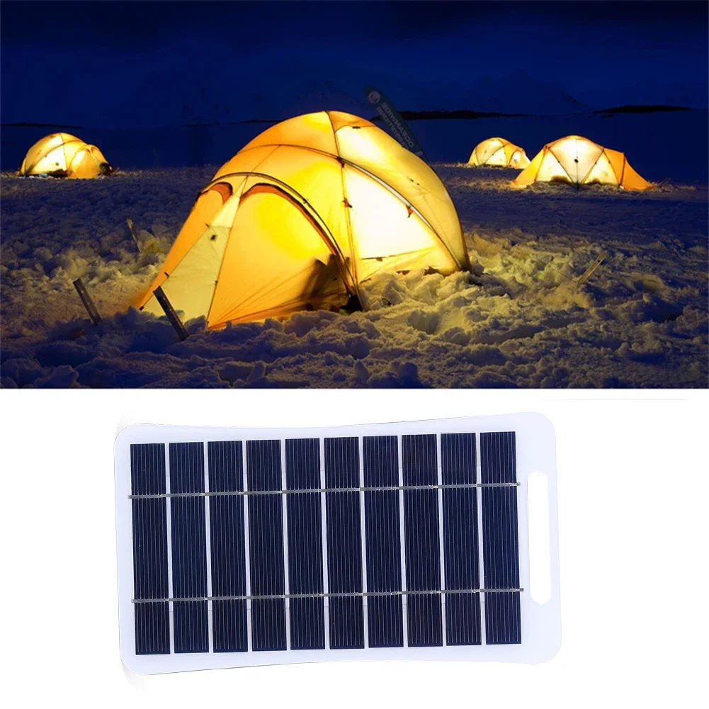 2W 5V Portable Solar Panel For Mobile Phone Camping Hiking Charging Waterproof Solar Charging Panel Battery Phone Charge