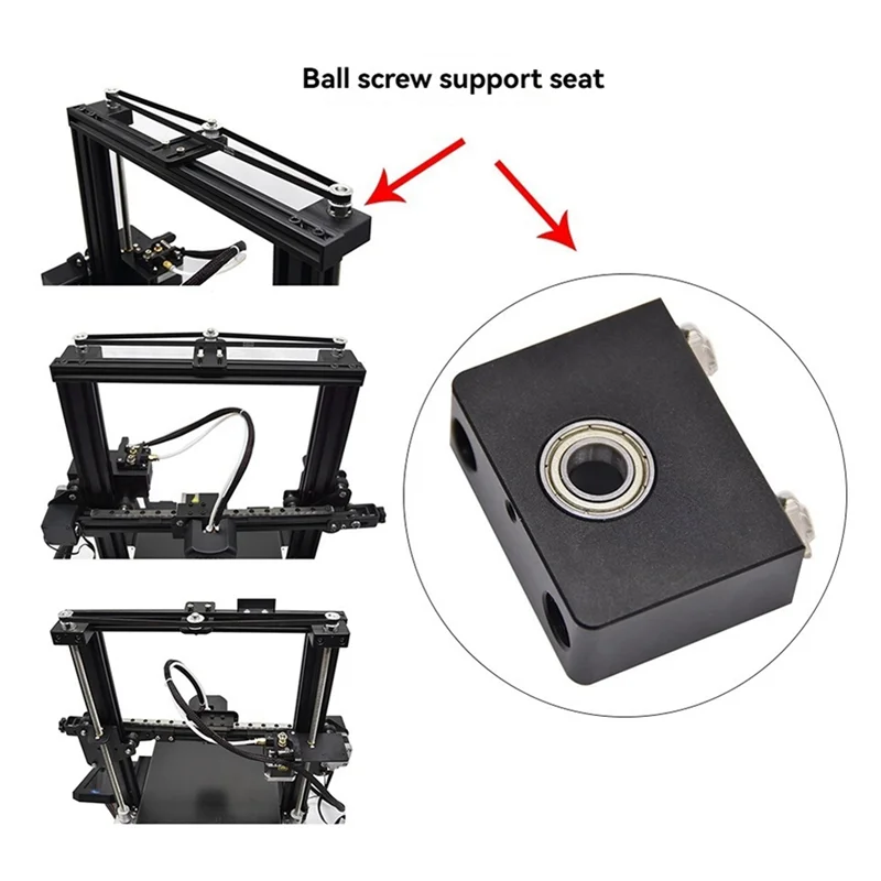 

Новый! ! Опорное сиденье с верхним шариковым винтом по оси Z для улучшенной металлической опоры Z-Rod серии Creality Ender3/CR10