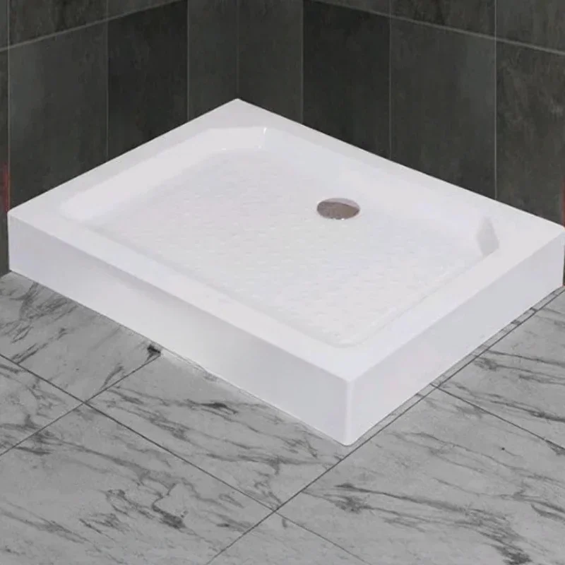 Square/rectangular acrylic bathtub shower tray bottom base, suitable for RV thickened anti slip