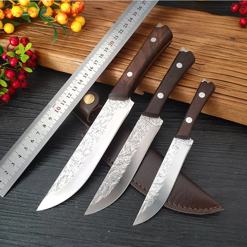 

Portable Kitchen Chef Knife Handmade Forged Deboning Butcher Knife Meat Cleaver Stainless Steel Knife for Household