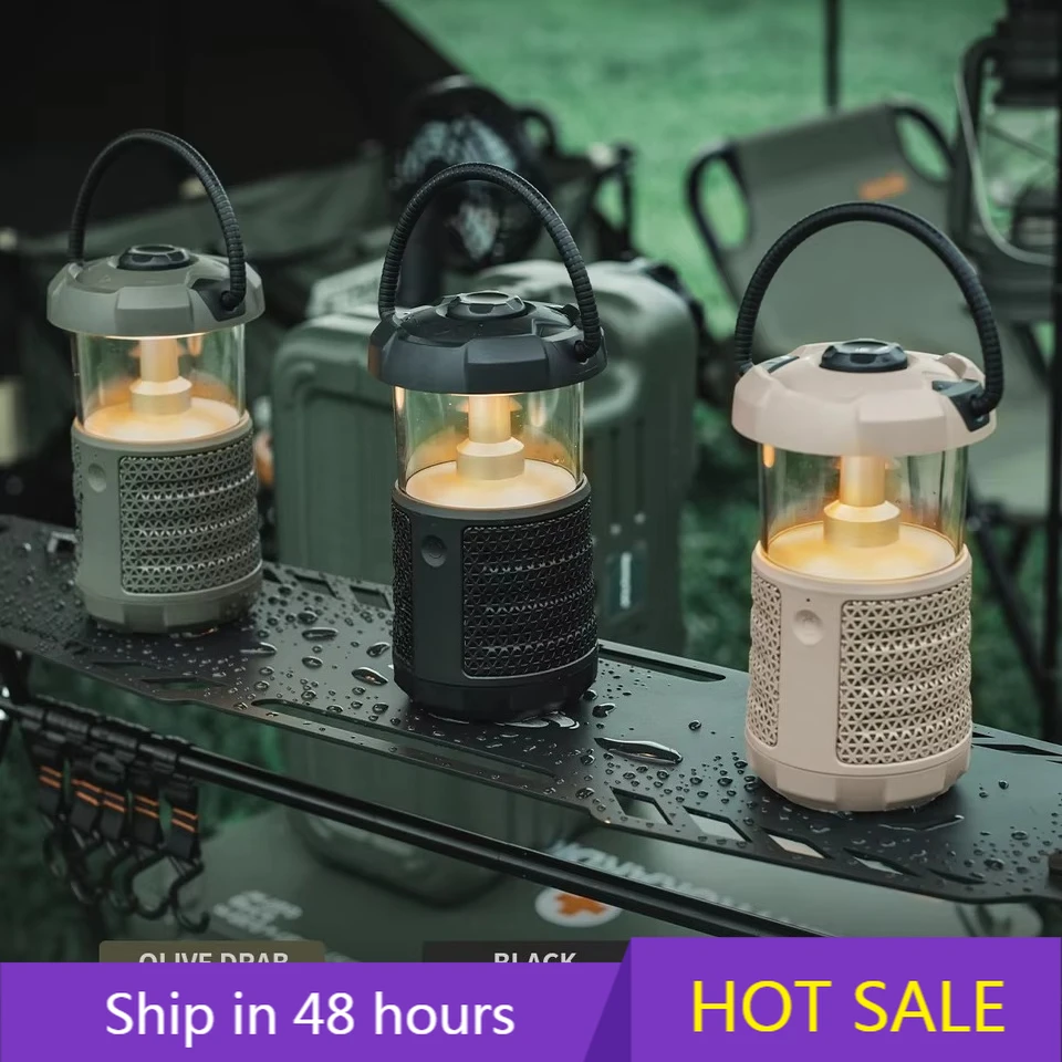 

POWER LEAP Mifa WildCamping Outdoor for Bluetooth Mini Speaker Powerful 360° Illuminated RGB Light 38H Playtime with Sound 360°