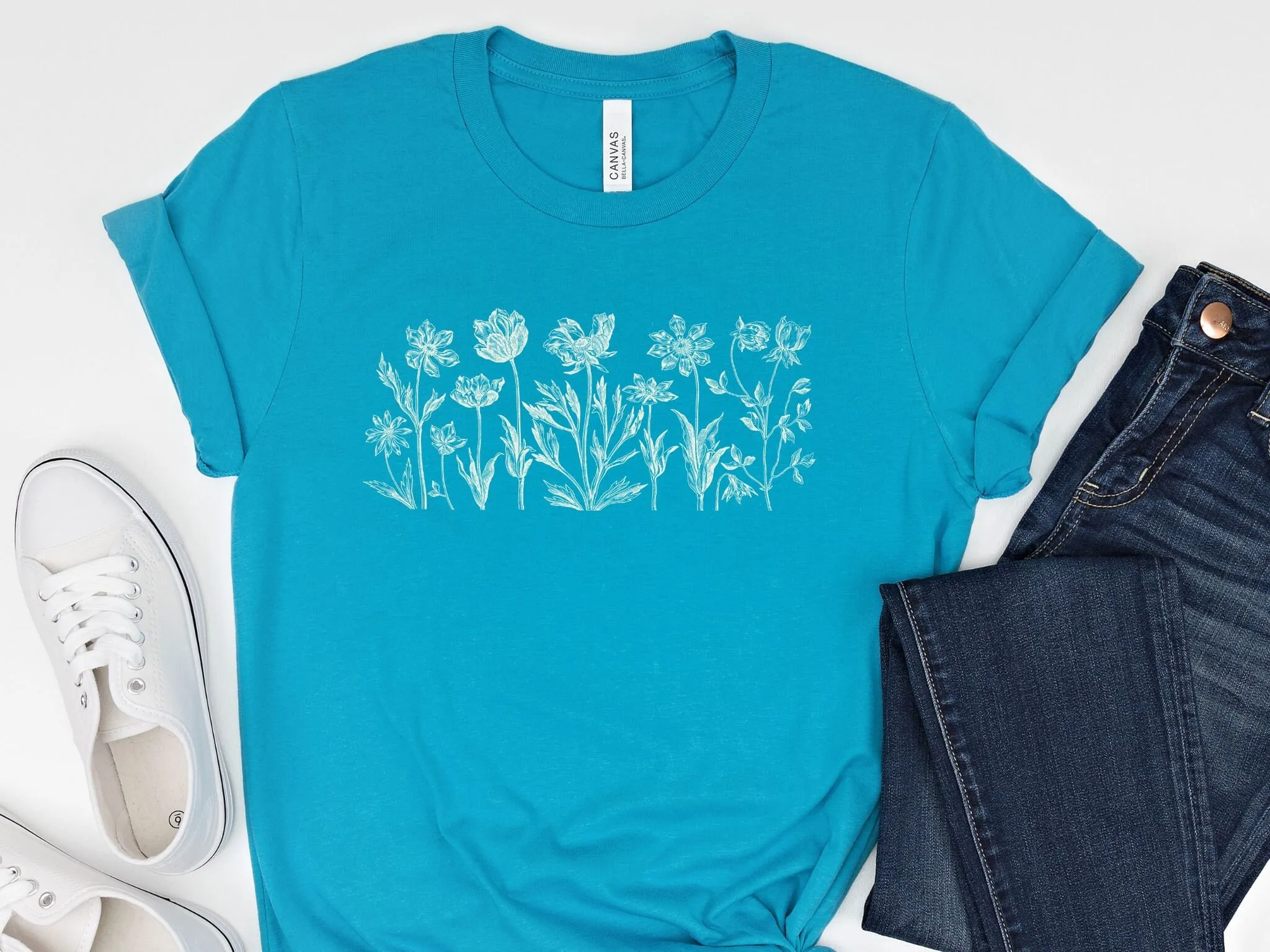 Botanicals Wildflowers Flowers T Shirt