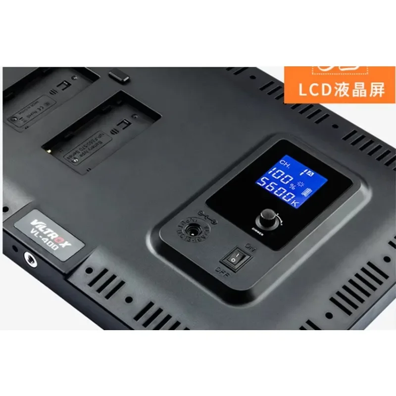 

New New VILTROX VL-400 Super Slim Bi-color 3300-5600K Wireless Remote LED Video Light for Camera Wedding Photography