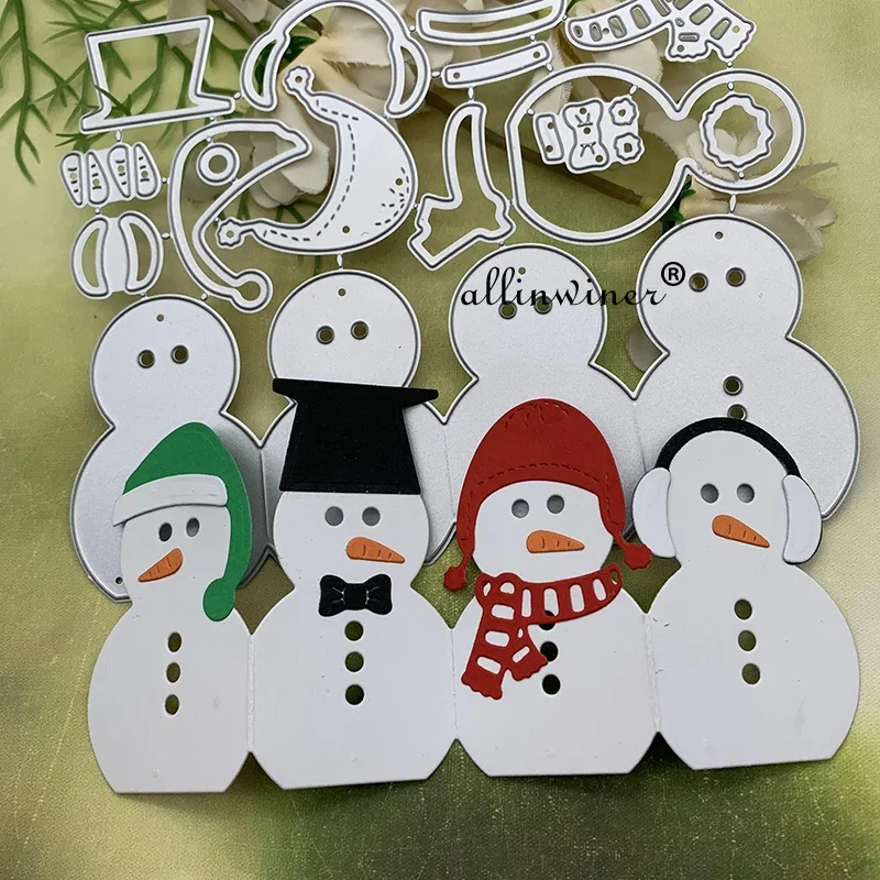 

New Christmas Snowman Metal Cutting Dies for DIY Scrapbooking Album Paper Cards Decorative Crafts Embossing Die Cuts