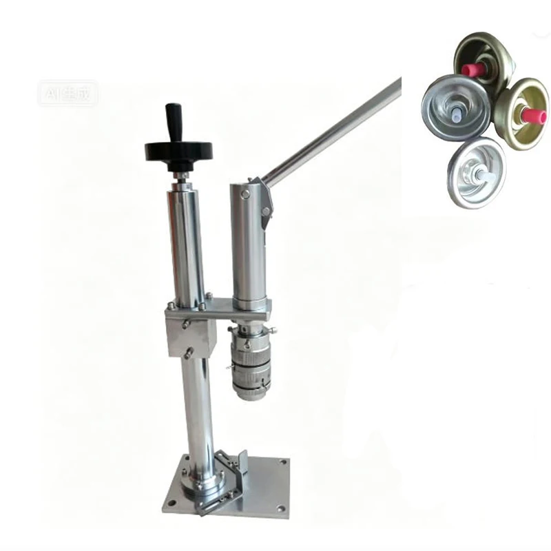 

Manual Aerosol Valve Crimping Machine for Small Batch Production Portable Can Sealing Machine