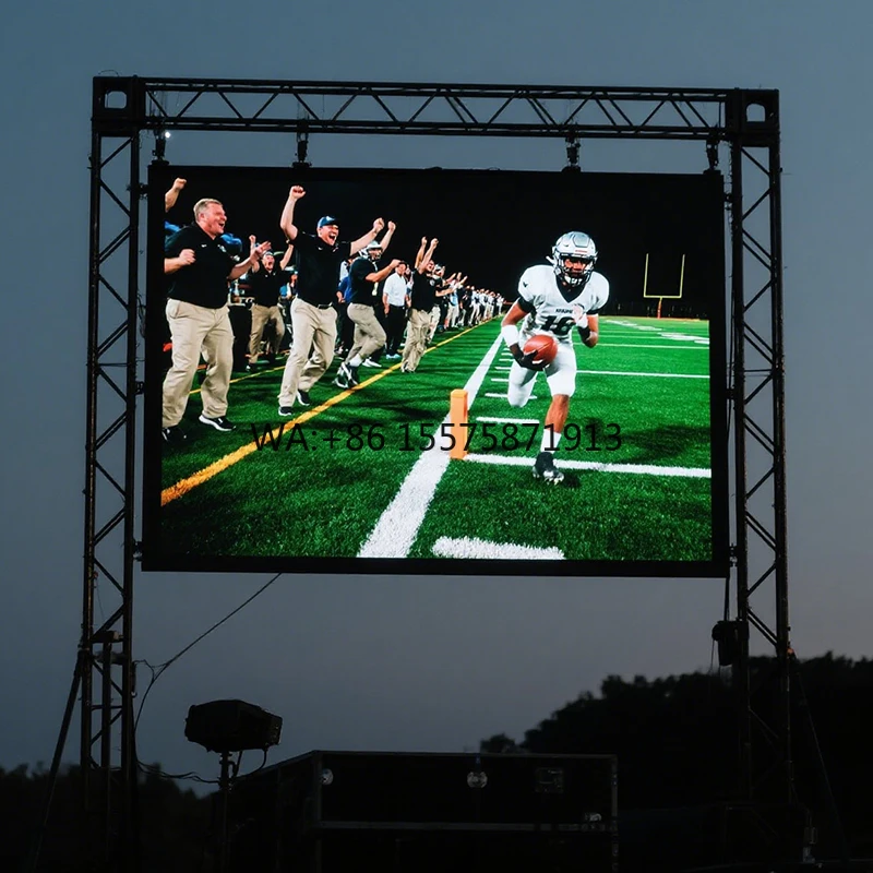 

Полноцветный HD-видео светодиодный дисплей Открытый экран Регби Футбольный матч Спортивный стадион Реклама Футбольный матч