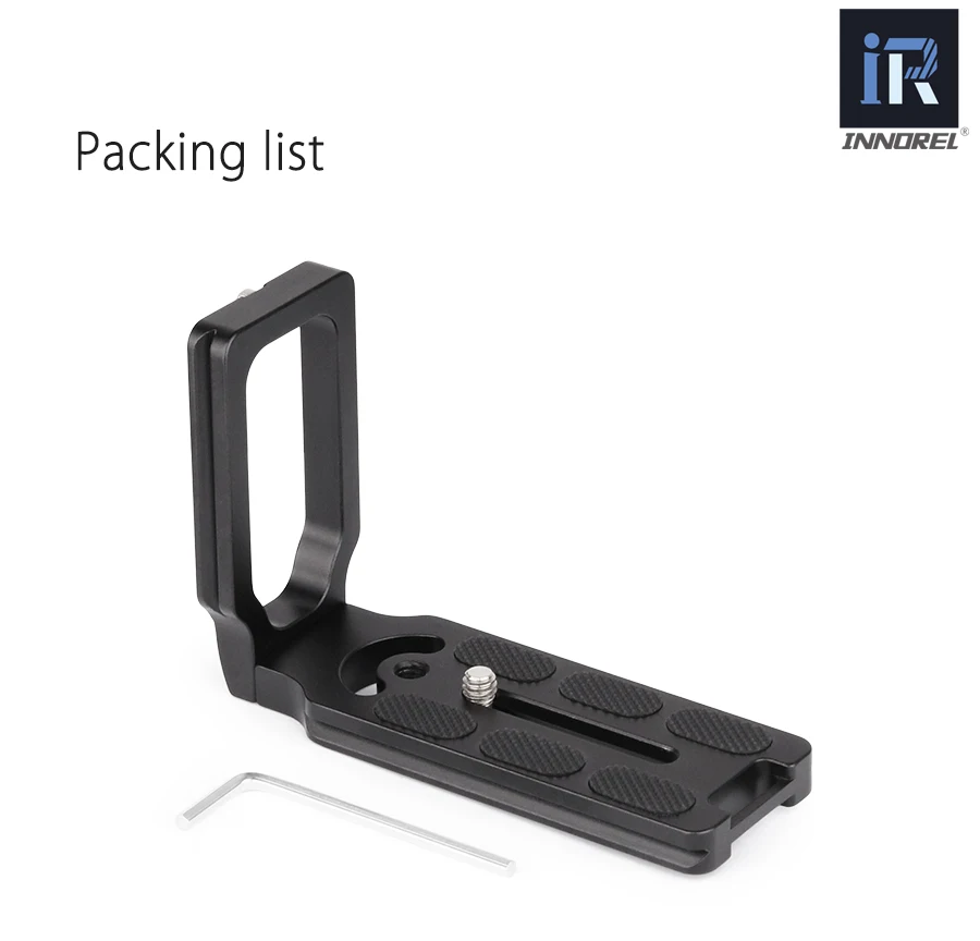 INNOREL LP-110A Placa de liberación rápida profesional tipo L mango de soporte Vertical de carga rápida especialmente para el estándar Arca-Swiss