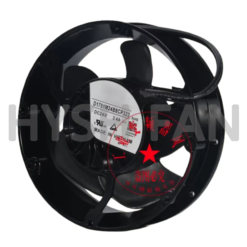 New D1751M24B8CP323 24V 3.4 4-wire Inverter Fan
