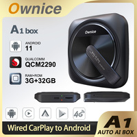 Ownice A1 Android 11 CarPlay Mini Ai TV Box Wireless Car Play Android Auto adapter for Youtube Netflix Spotify iPTV 4G LTE GPS