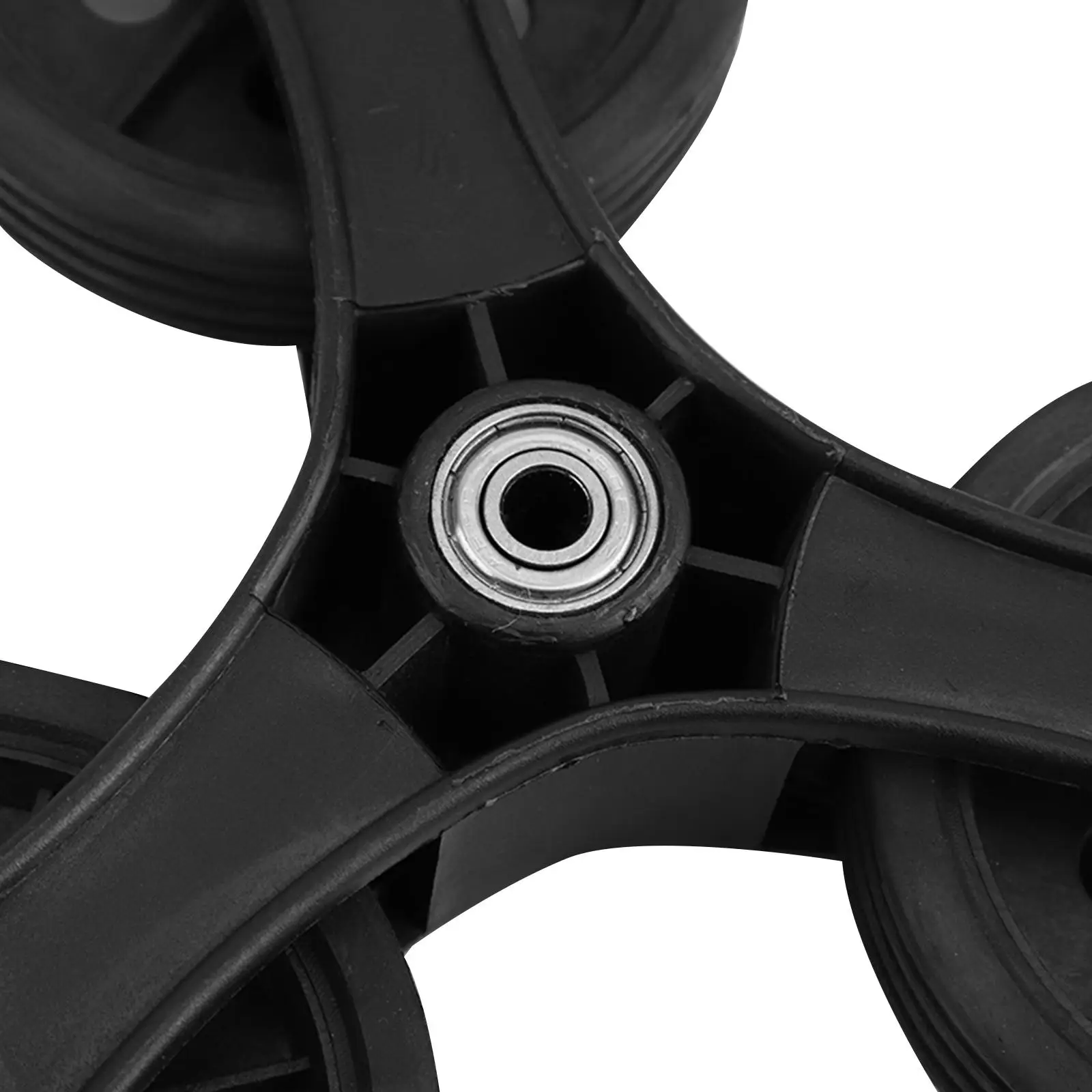 2 Pieces Shopping Cart Triangle Wheels Swivel Caster Wheels for Luggage Cart