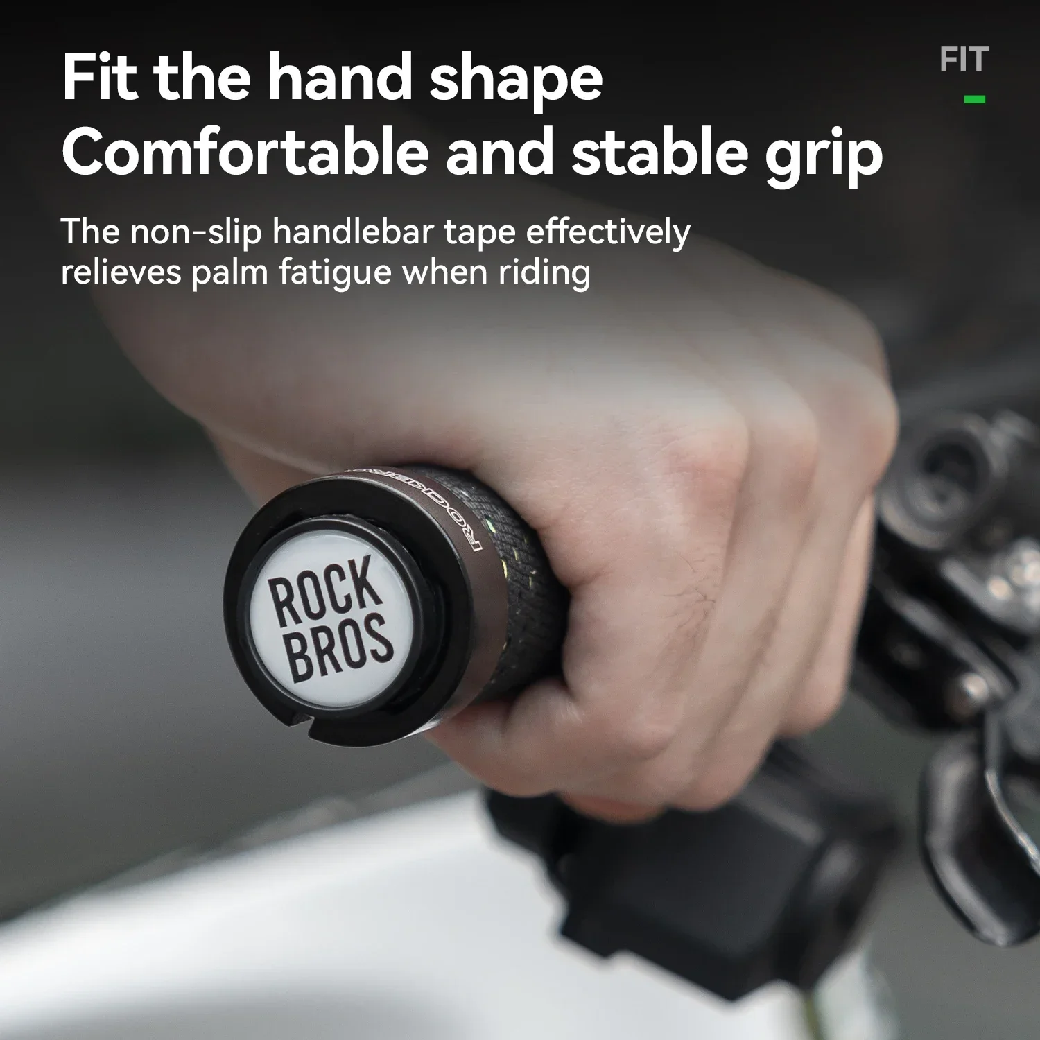 

ROCKBROS Bicycle Handlebar Silicone EVA Anti-Slip Soft Handlebar Grips Cushioning Shock-Reducing Bike Grips with Locking Rings