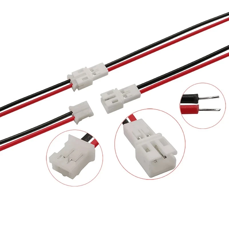 

10Pair 2 Pin JST PH2.0mm Male Female Connector Small JST 2.0 2P Plug Socket Wire Cables Lenght 20CM 26awg