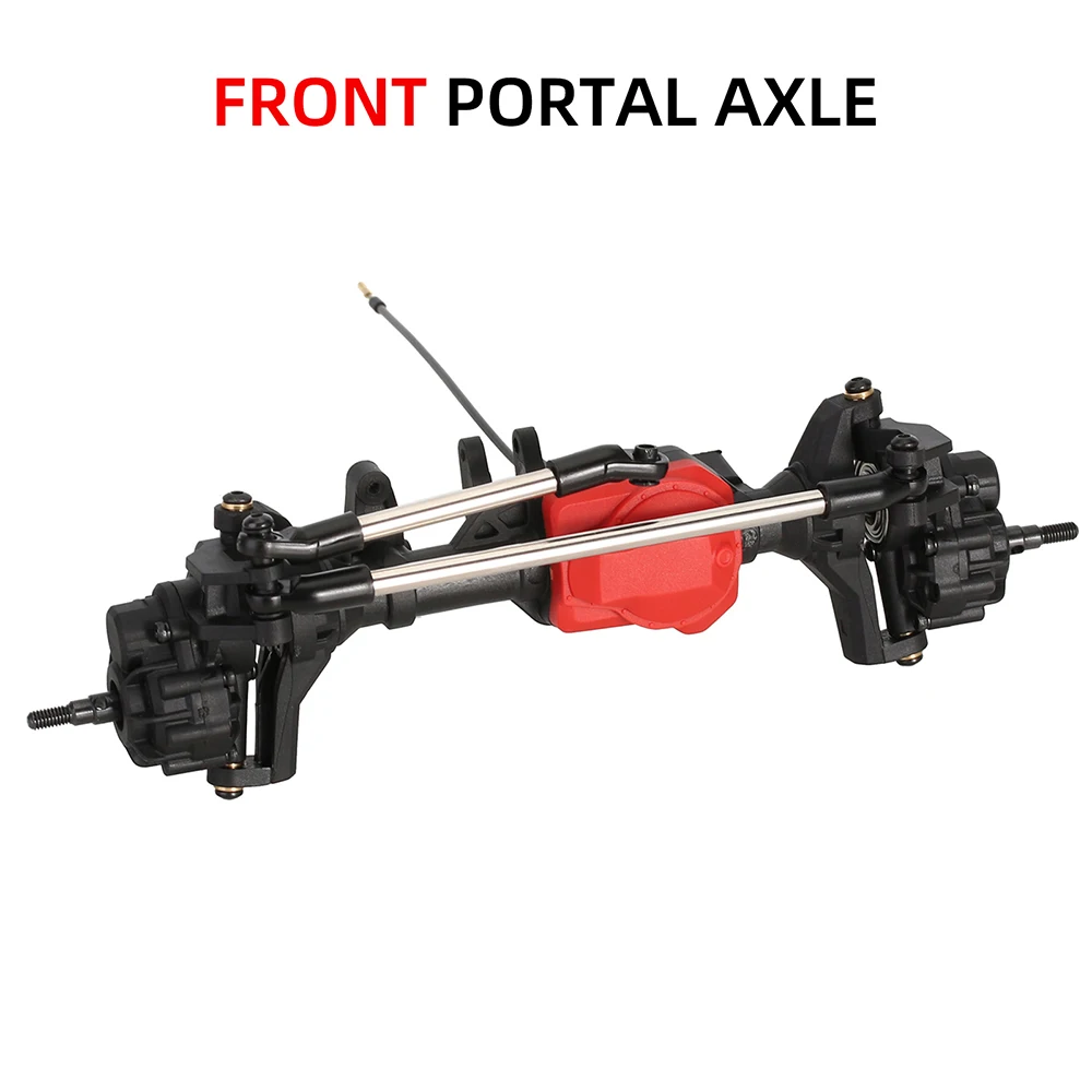 RC Portaal Assen 1/10 Voor- en Achteras met T-lock Differentieel voor Traxxas TRX-4 As RC Crawler Klimmen auto Upgrades Onderdelen