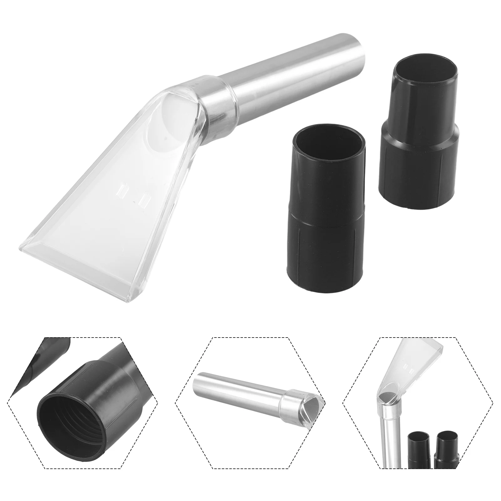 

Адаптеры Насадка для извлечения головки щетки Идеальный дизайн Насадка для трубок из нержавеющей стали Прозрачная обивка