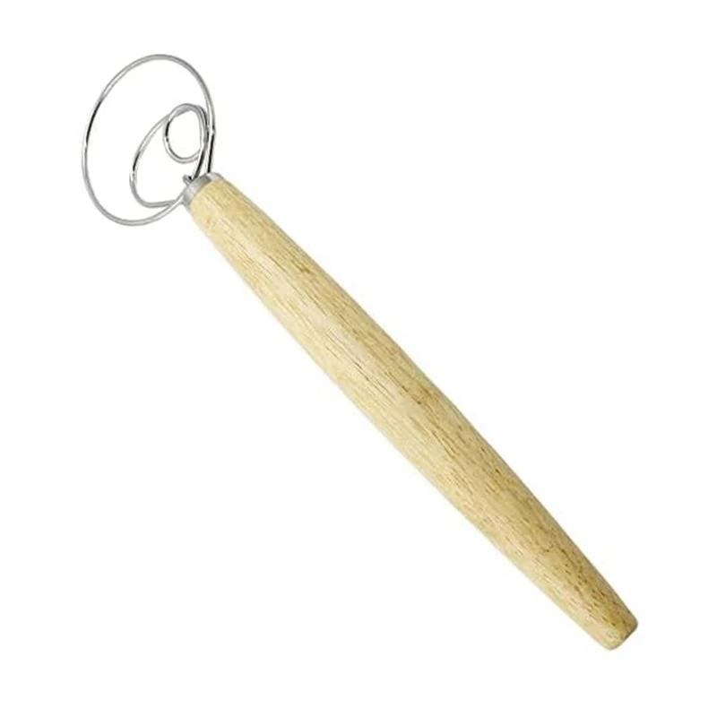 13 Inch Dough Whisk Wooden Dutch Whisk Bread Dough Whisk For Dough Dough Mixer Hand Tool