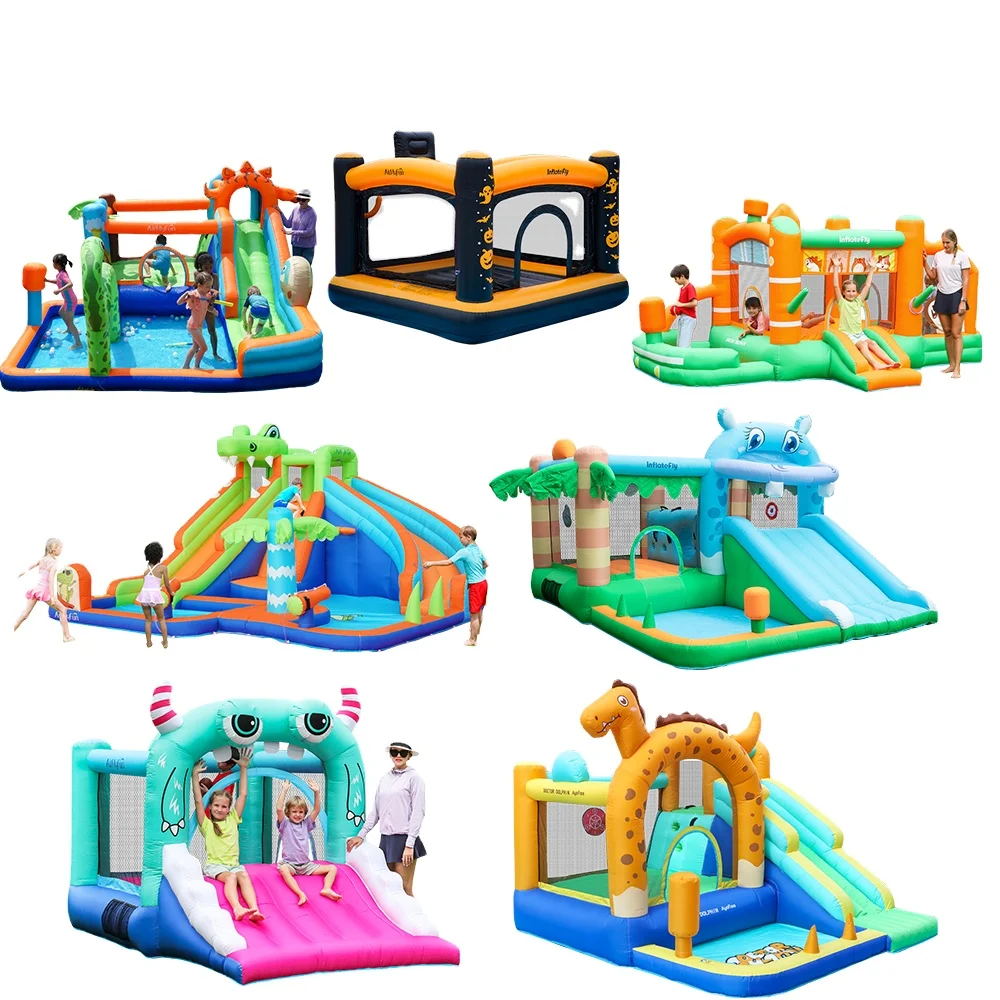 Oxford Cloth Children's Outdoor Playground Outdoor Jumping Castle Bouncer Air Bounce Home Inflatable Bounce House With Slide