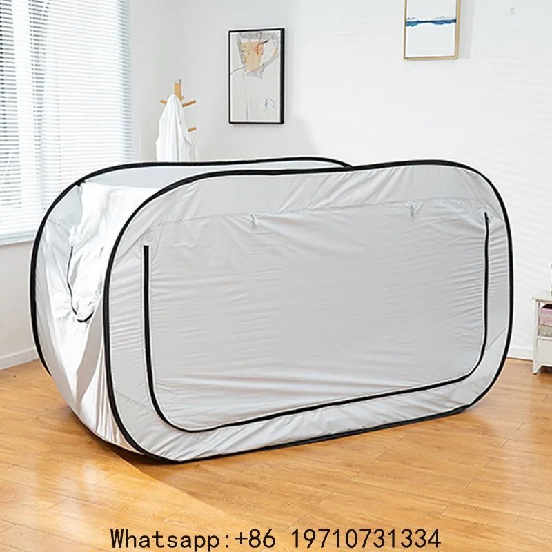 Generic Privacy Bed Canopy – Fully Enclosed Folding Pop Up Bed Tent with Shading for Indoor & Outdoor, Kids Adults