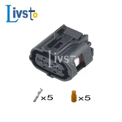 5 Sets 5 Pin Way Sumitomo TS MAF Sensor Connector Waterproof Air Flow Meter Female Socket Plug for Toyota 6189-1046