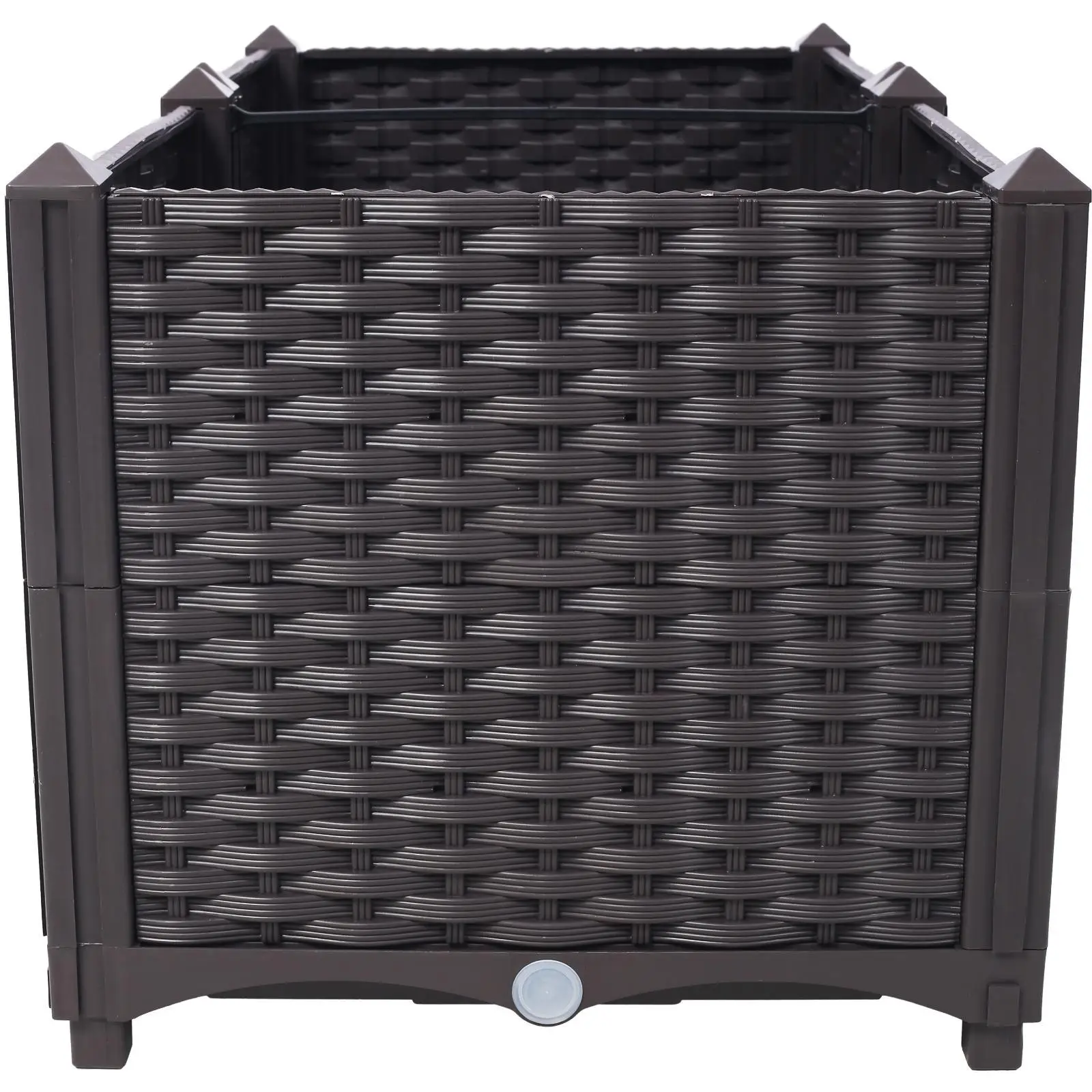 

Глубоко приподнятые садовые кровати, пластиковые коробки для цветов и трав для овощей, цветов и трав