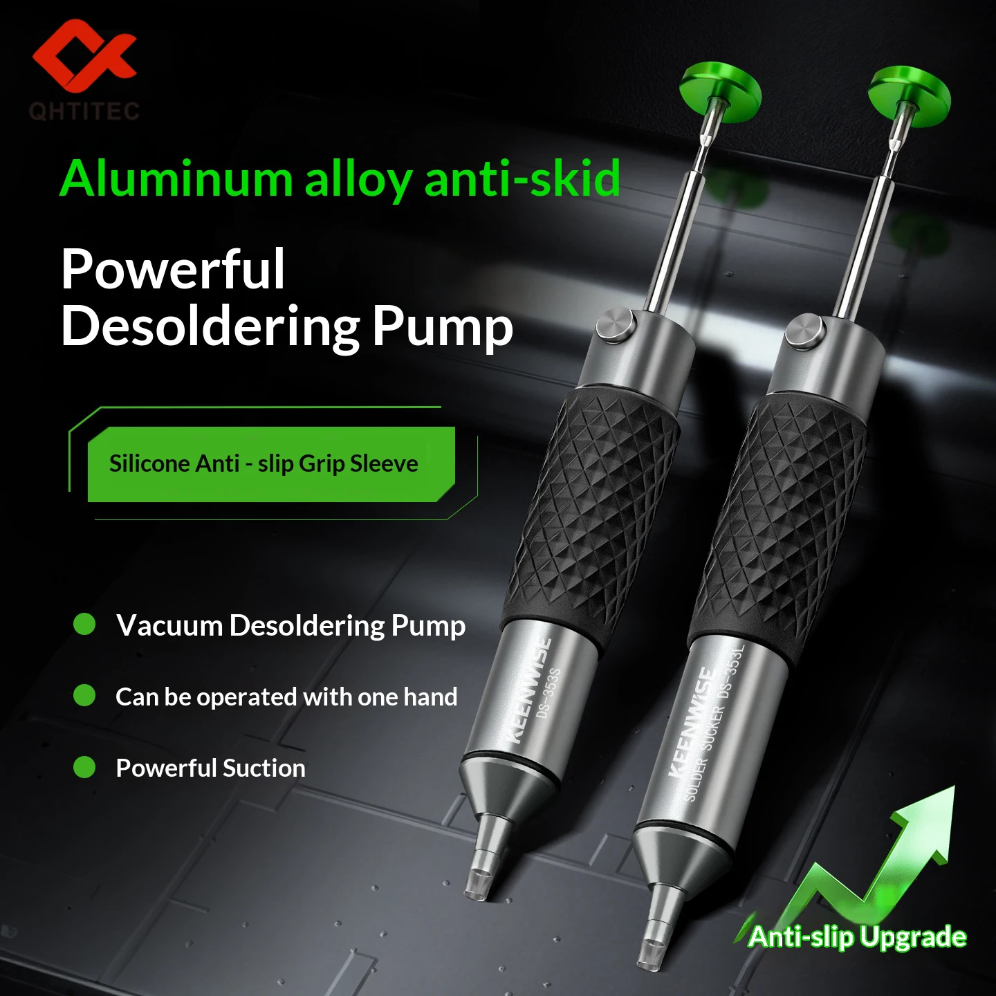 New Aluminum Desoldering Pump Powerful Suction Tin Gun Soldering Sucker Pen for Vacuum Removal Welding Repair Tool