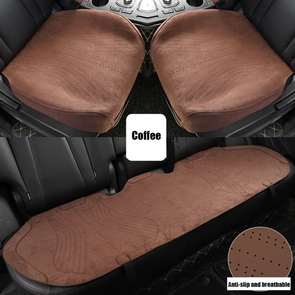 

Non-slip Car Seat Protective Cushion Soft Breathable Suede Car Seat Cover Suede Universal Auto Seat Mat Travel