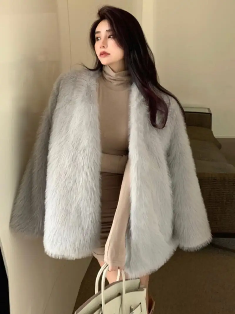 Cappotto invernale da donna Sense Cappotto in pelliccia di volpe imitazione Donna Inverno Nicchia Unico squisito quest'anno Popolare Bellissimo peluche