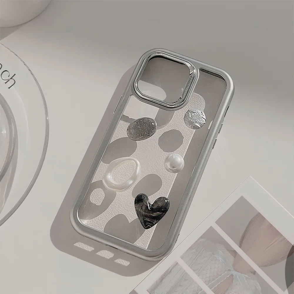 3d pretoemmobile acrílico high-end sentido caso de telefone para iphone15por/16por max caso de telefone para iphone13/14por max capa protetora