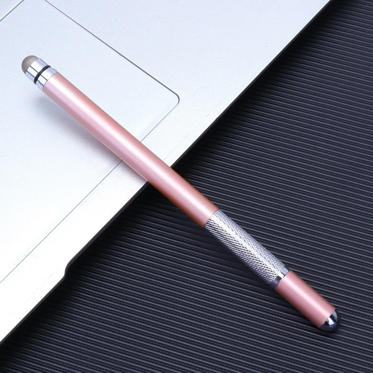 

Double Stylus Capacitive Screen Pen Metal Disc Tip Rose Gold Perfect for Drawing Note Taking Games Universal Phone Tablet Stylus