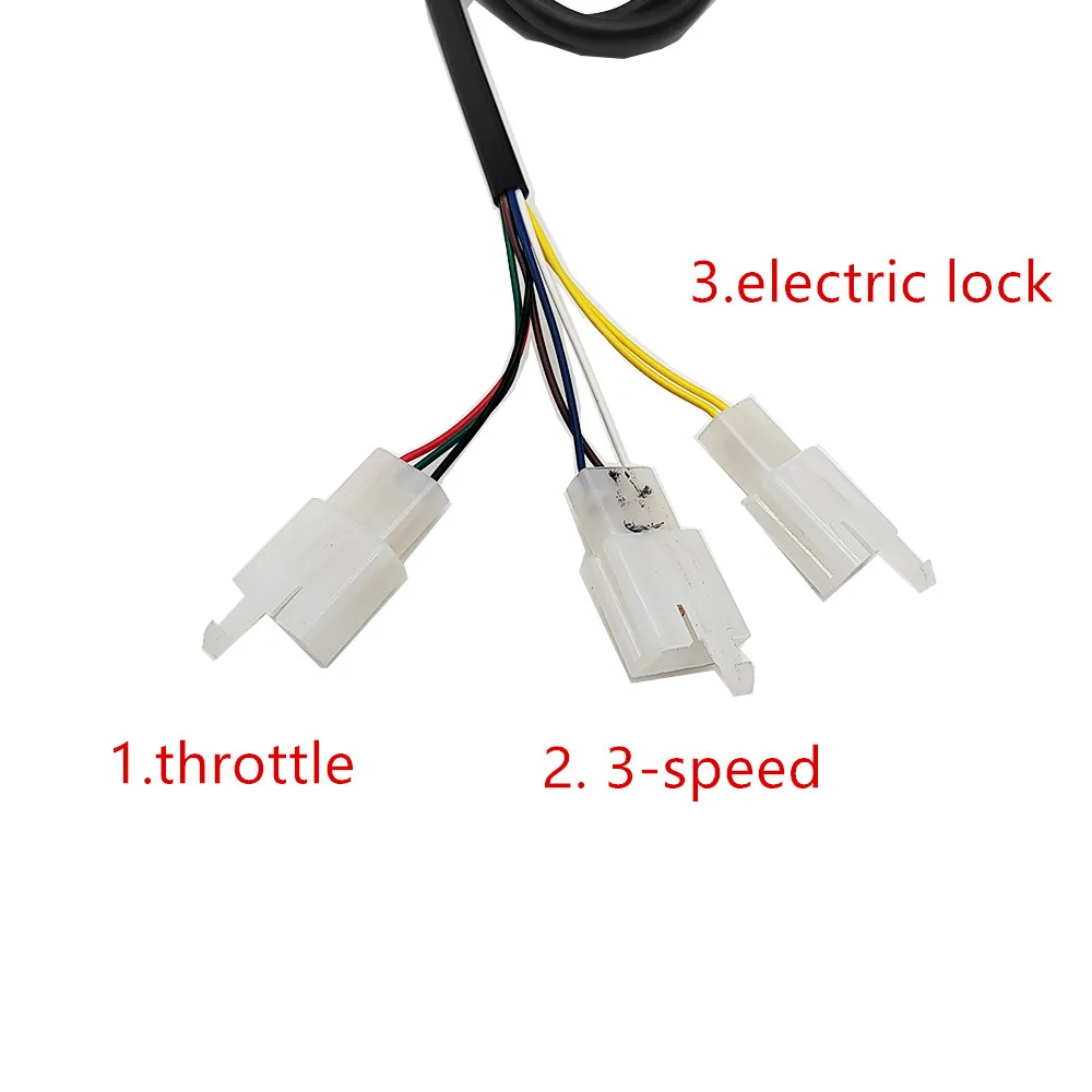 Electric Bicycle/Scooter/Tricycle 3 Speed Forward Reverse Throttle Accelerator 12V/24V/36V/48V/64V/72V/96V