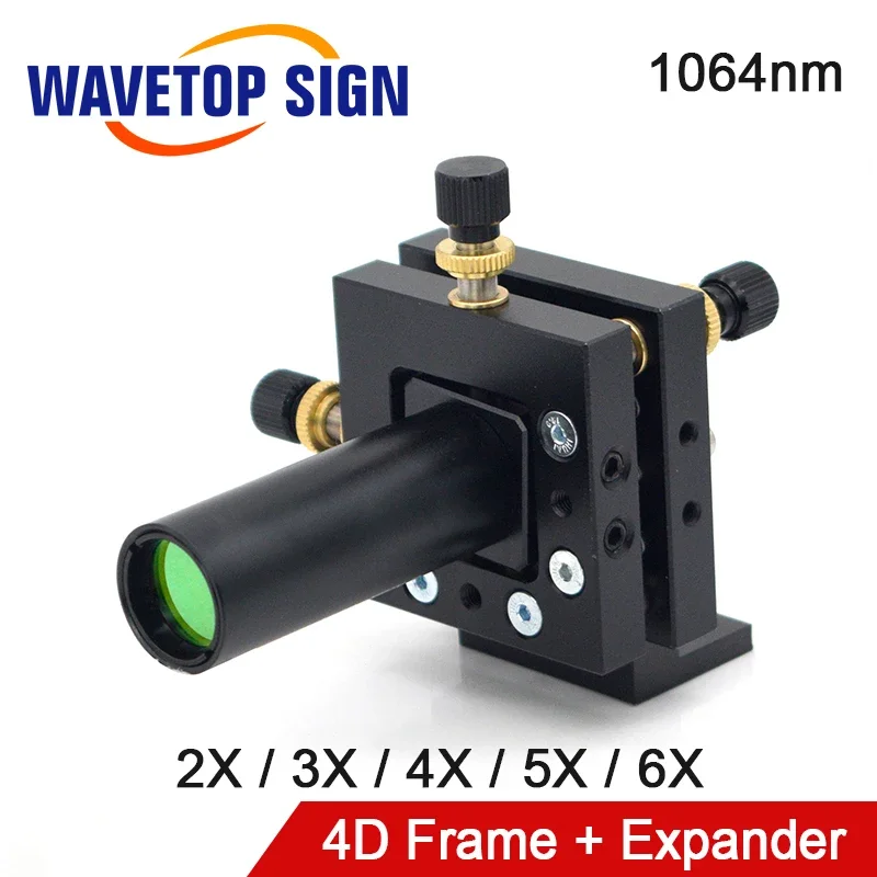 WaveTopSign Mirror Holder 4D Frame Adjusting Frame +Bema Expander Co2 1064nm 355nm 405nm 532nm for Laser Marking Machine