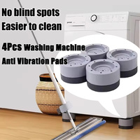 4 Pcs Washing Machine Anti Vibration Pads Lifting Rubber Feet Anti Slip Mute Furniture Leveler Universal Dampers Fixed Base