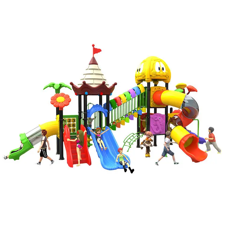 Amusement Park Facilities Commercial Playground Equipment Plastic Play Tunnel Kids Slide Children Equipment Playground Outdoor